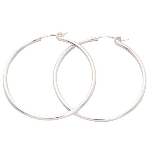 Sterling Silver Hoop Earrings_0