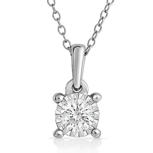 Diamond Solitaire Necklace .50ct_0