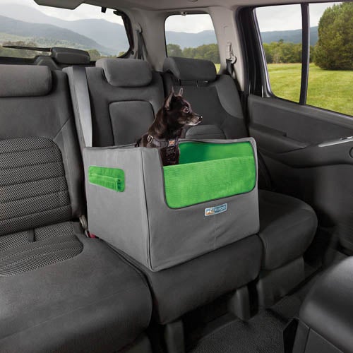 Skybox Rear Booster Seat for Dogs & Cats Charcoal/Green_0