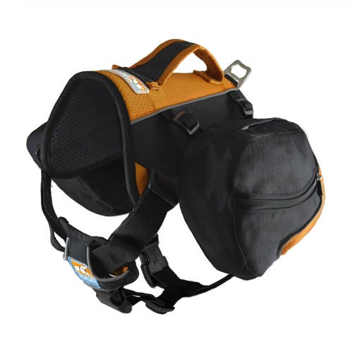 Baxter Backpack for Dogs 30-85lbs Black/Orange_0