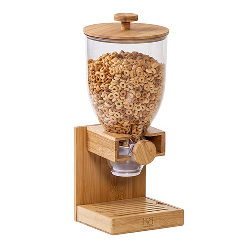 Natural Bamboo Dry Goods/Cereal Single Dispenser_0