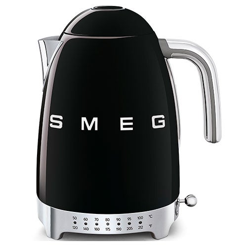 50's Retro-Style Electric Kettle w/ Variable Temperature, Black_0