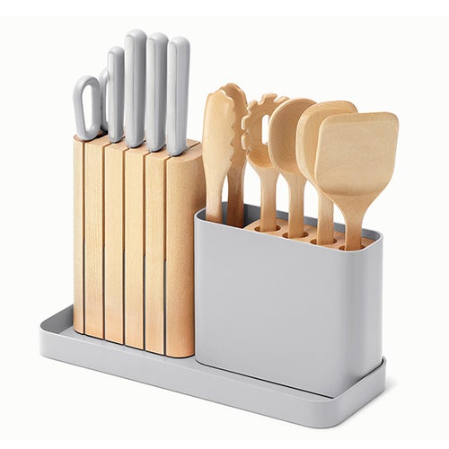 14pc Knife & Utensil Set Gray_0