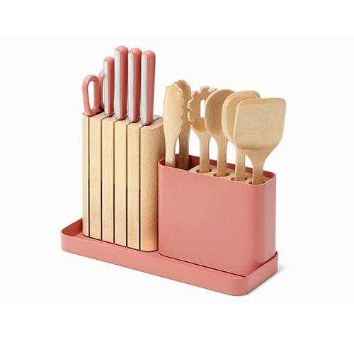 14pc Knife & Utensil Set, Perracotta_0