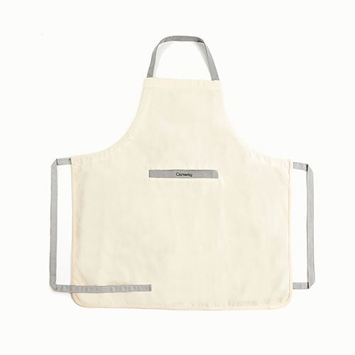 2 Pocket Linen Apron, Cream_0