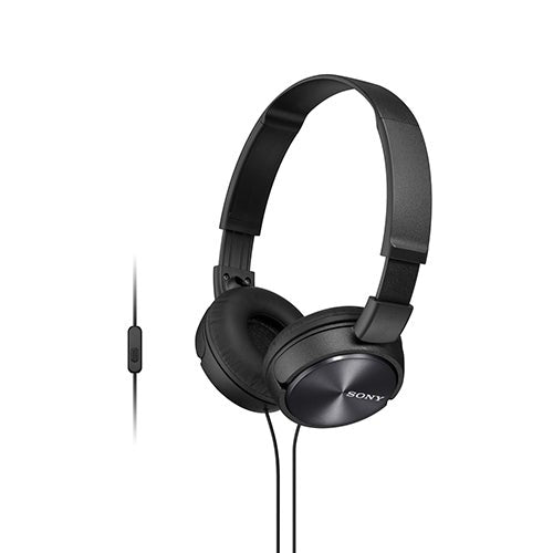 Full Size Stereo Headphones w/ In-line Mic Black_0