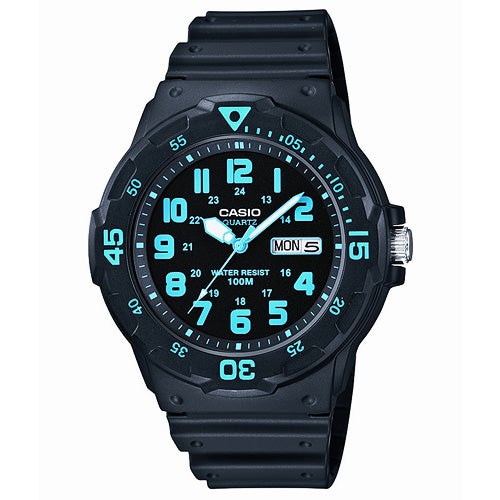 Classic Diver Analog Resin Watch Black_0