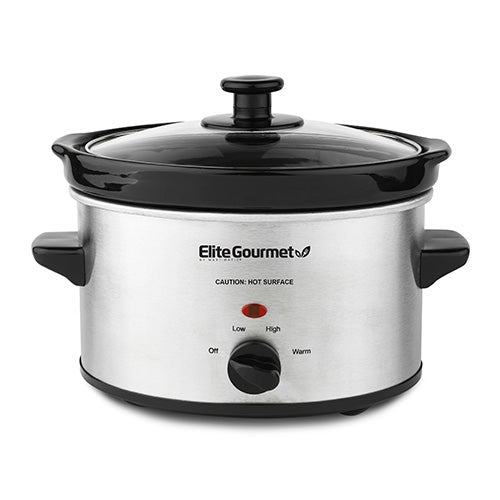 Gourmet 2qt Stainless Steel Slow Cooker_0