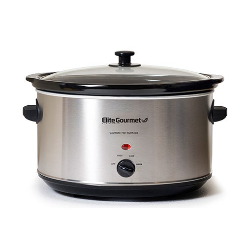 Gourmet Deluxe Sized 8.5qt Stainless Steel Slow Cooker_0