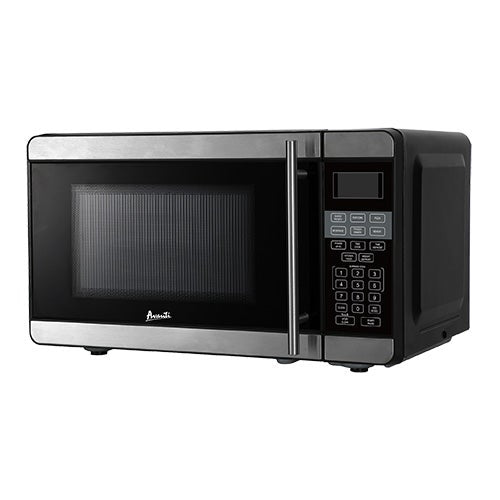 0.7 Cubic Foot 700W Micorwave Oven Stainless Steel w/ Black Cabinet_0