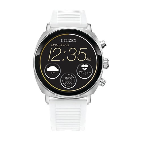 CZ Smart Casual YouQ Silver & White Silicone Strap Smartwatch_0