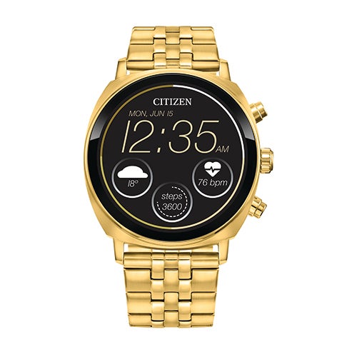 CZ Smart Casual YouQ Gold-Tone Stainless Steel Smartwatch_0