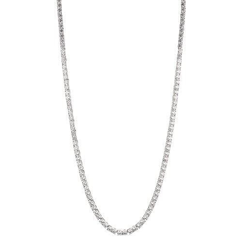 Love All Tennis Necklace Slider Silver_0