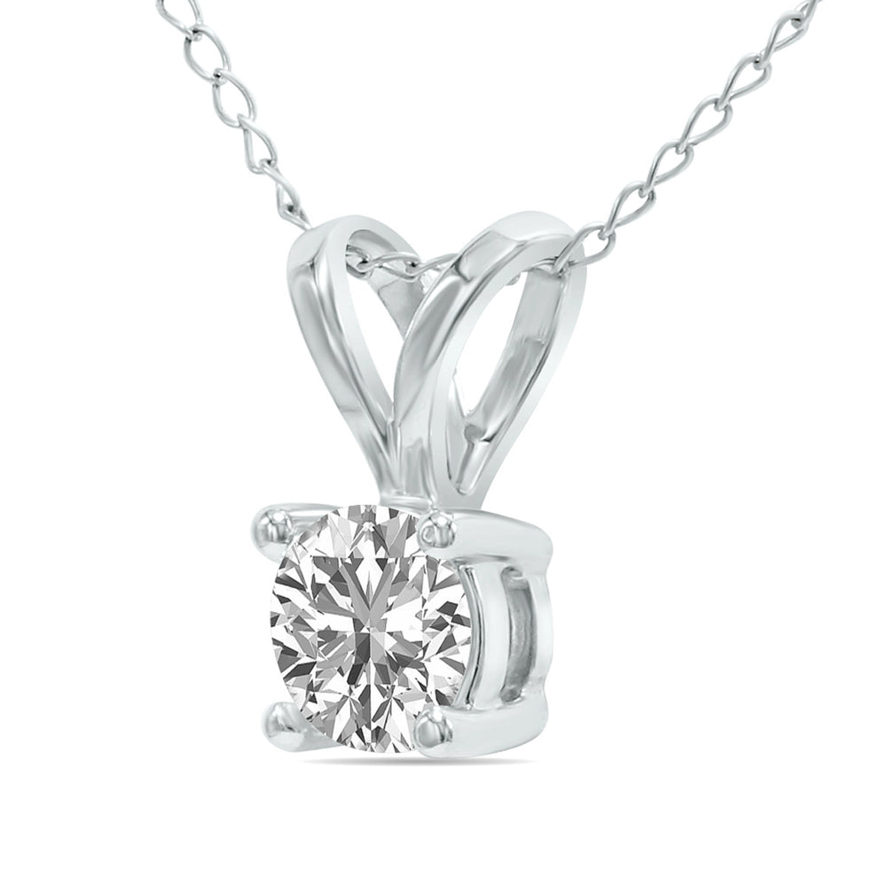 1/2ct tw LAB GROWN Diamond Necklace in 14kt White gold_1