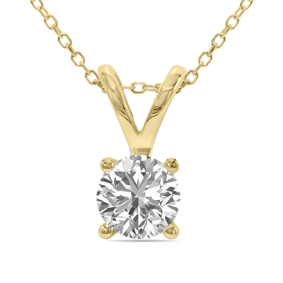 3/4ct tw LAB GROWN Diamond Necklace in 14kt Yellow gold_0
