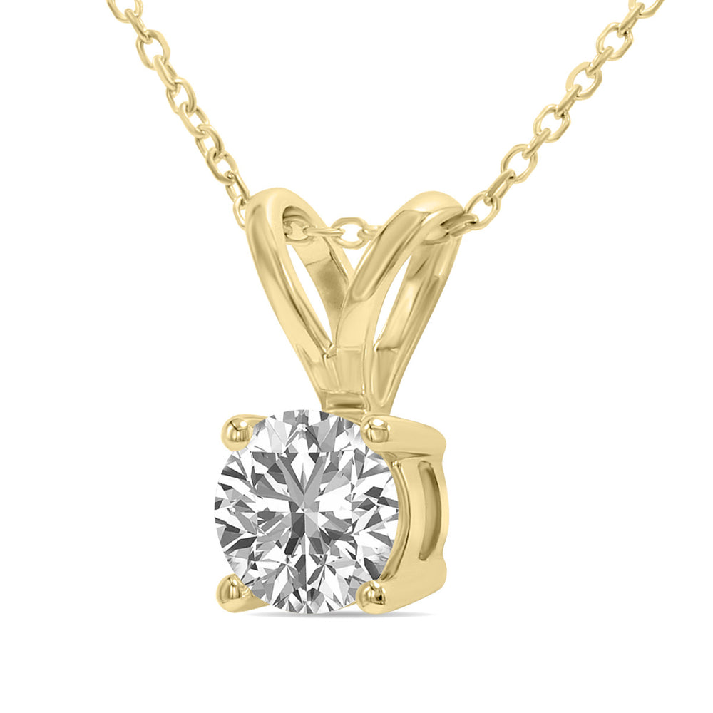 3/4ct tw LAB GROWN Diamond Necklace in 14kt Yellow gold_1