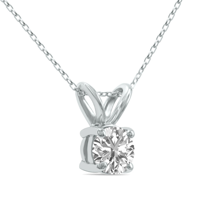 1ct tw LAB GROWN Diamond Necklace in 14kt White gold_1
