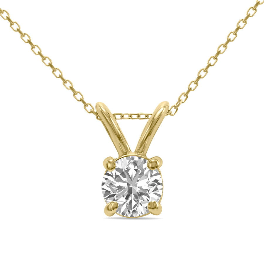 1ct tw LAB GROWN Diamond Necklace in 14kt Yellow gold_0