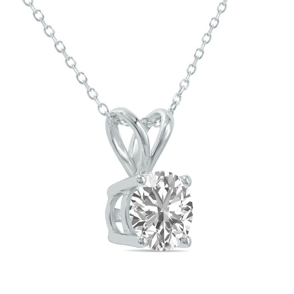 1.5ct tw LAB GROWN Diamond Necklace in 14kt White gold_1