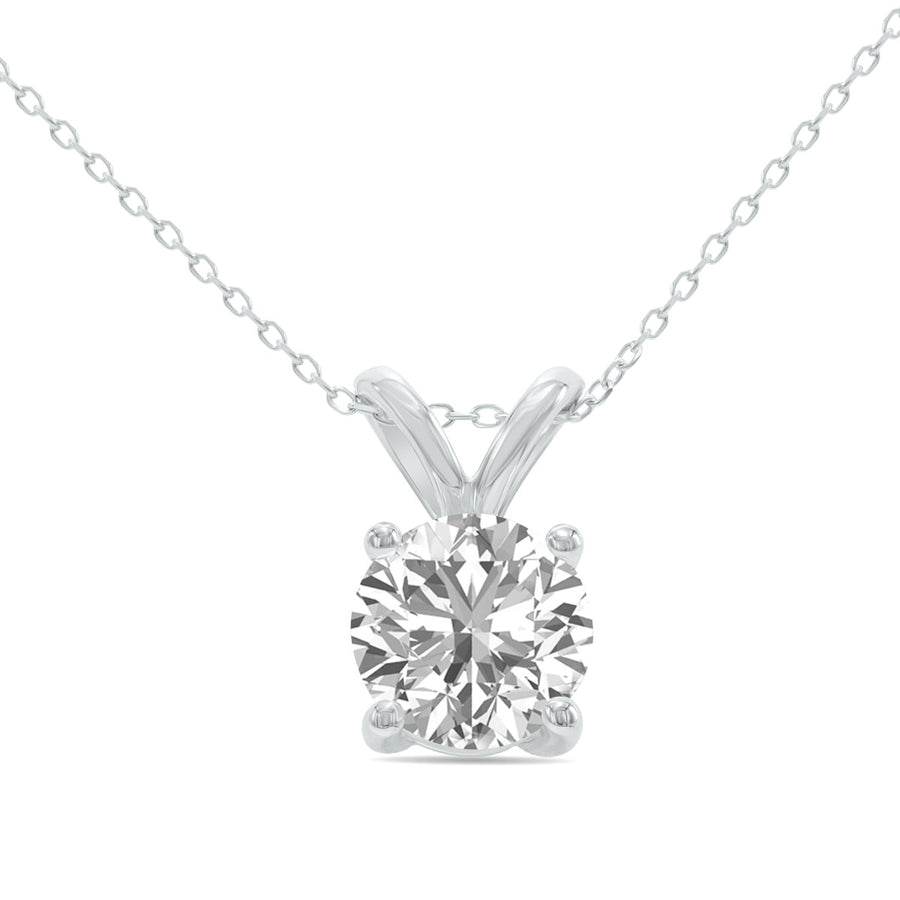 2ct tw LAB GROWN Diamond Necklace in 14kt White gold_0