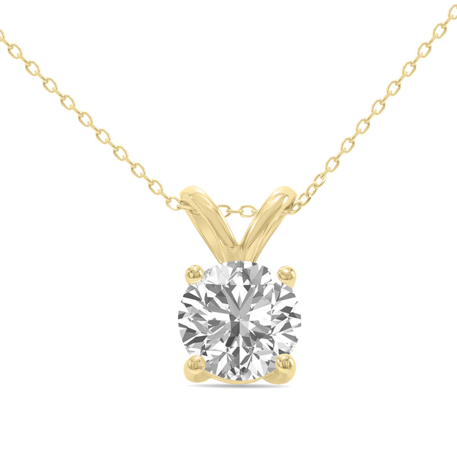 2ct tw LAB GROWN Diamond Necklace in 14kt Yellow gold_0