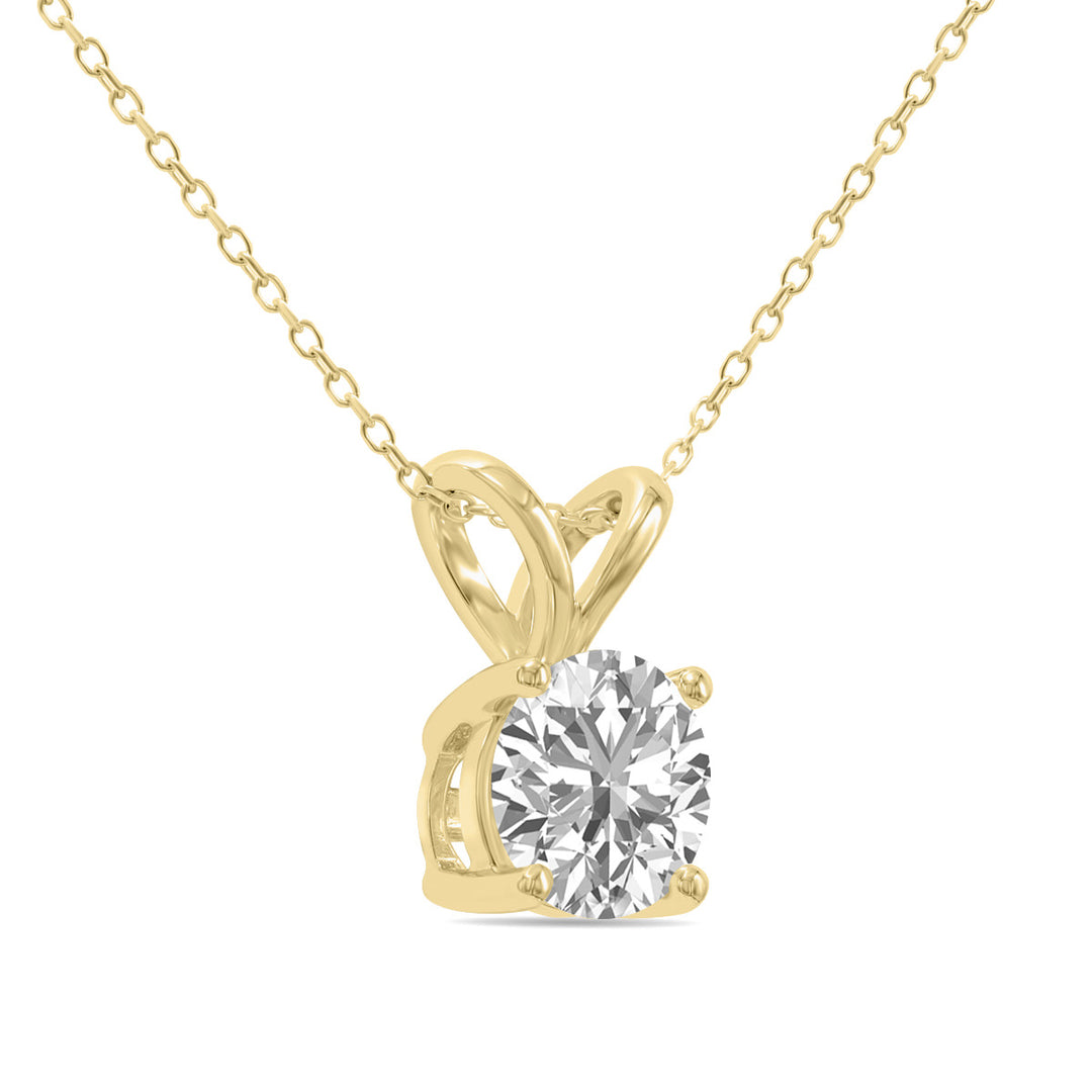 2ct tw LAB GROWN Diamond Necklace in 14kt Yellow gold_1