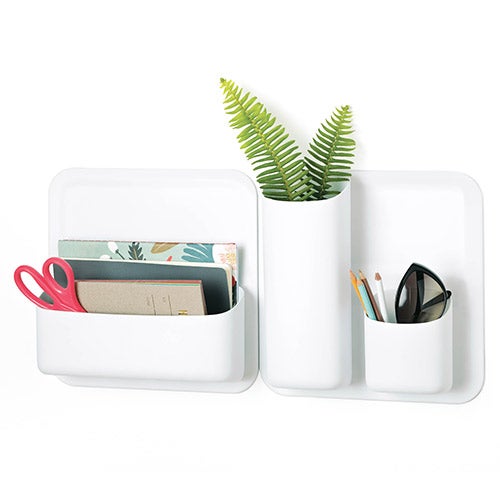 Perch 5pc Magnetic Wall Storage System White_0