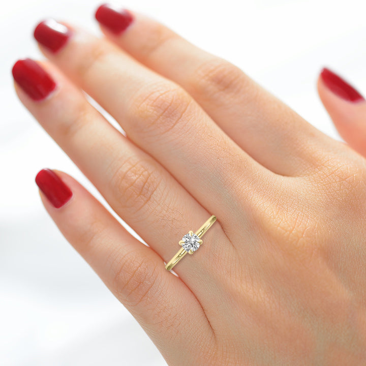 1/2ct tw LAB GROWN Diamond Ring in 14kt Yellow gold_3