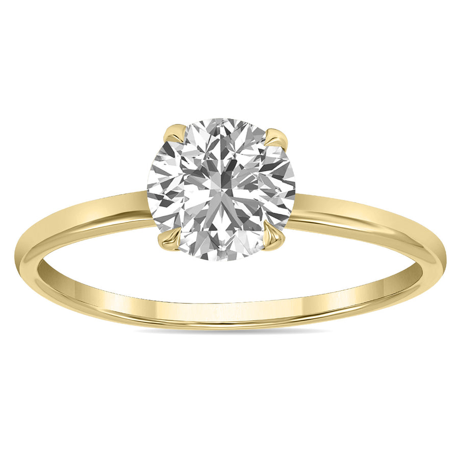 1ct tw LAB GROWN Diamond Ring in 14kt Yellow gold_0