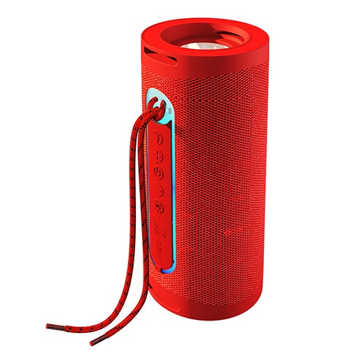 Portable Bluetooth Speaker w/ Flashlight, Red_0