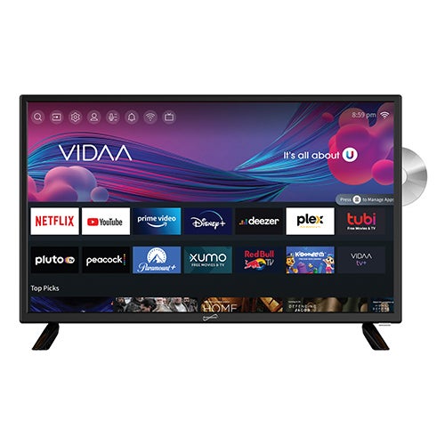 24" VIDAA LED Smart HDTV w/ Built-in DVD Player_0