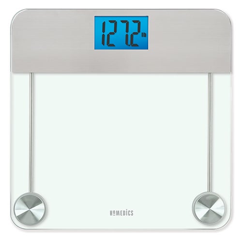 Stainless Steel/Glass Digital Bathroom Scale_0