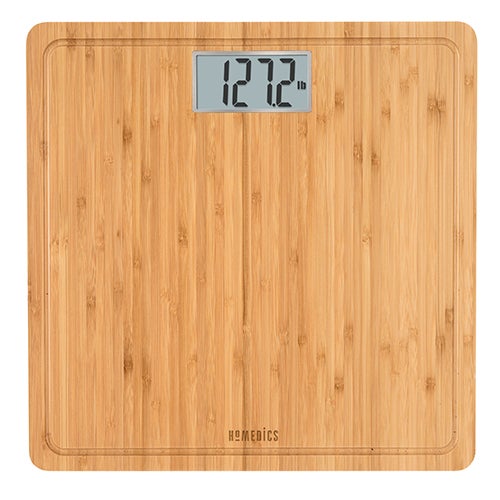 Natural Bamboo Digital Bathroom Scale_0