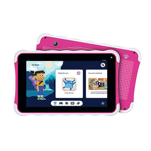 7" Kids' Tablet w/ Android 13 and Bluetooth, Pink_0