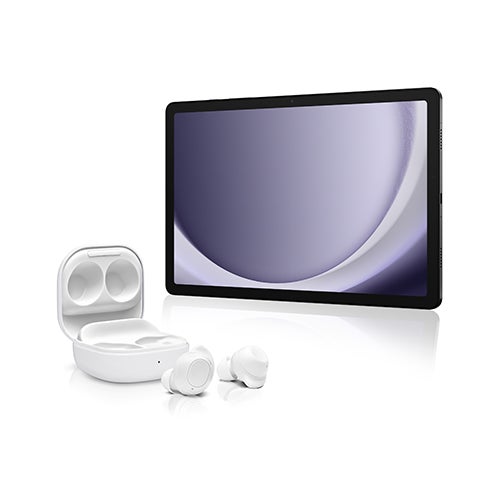 11" Galaxy Tab A9+ 64GB Graphite w/ Galaxy Buds FE Wireless Earbuds White_0
