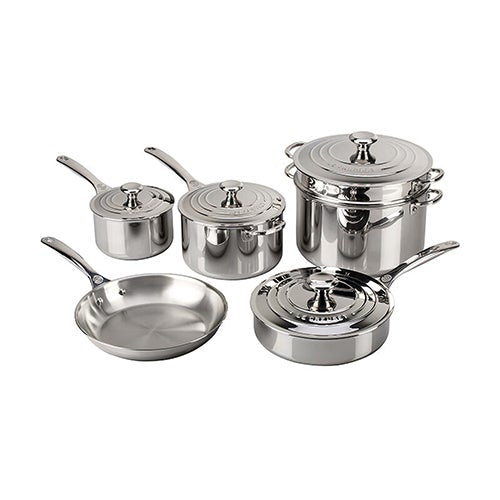 10pc Stainless Steel Cookware Set_0