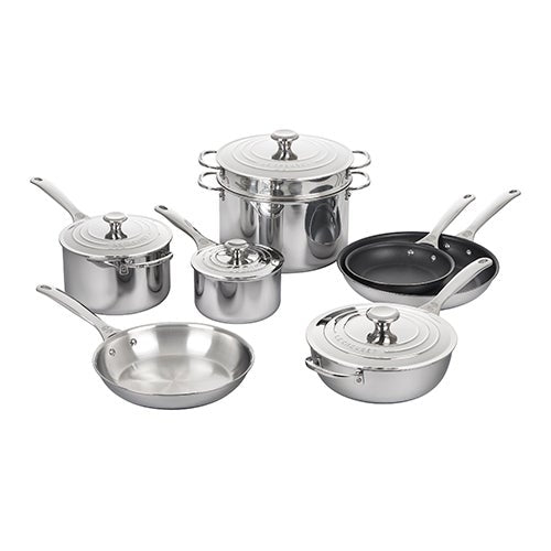 12pc Signature Stainless Steel Cookware Set_0