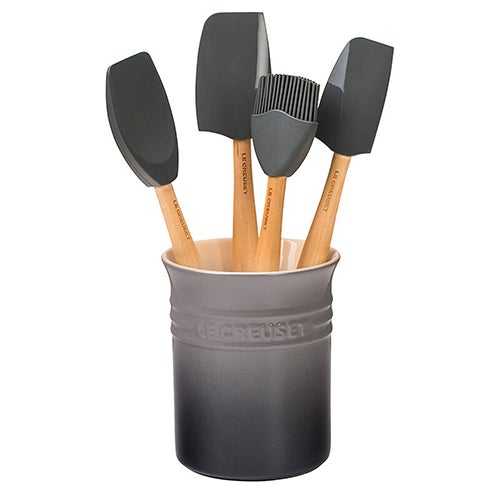 5pc Craft Series Silicone Utensil Set w/ Crock Oyster_0