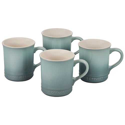 Set of 4 Stoneware Mugs, Sea Salt_0
