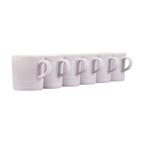 6pc Stoneware London Mug Set White_0