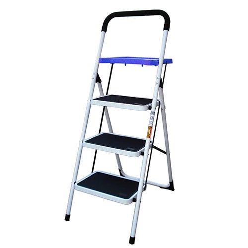 3-Step Metal Ladder w/ Paint Platform_0