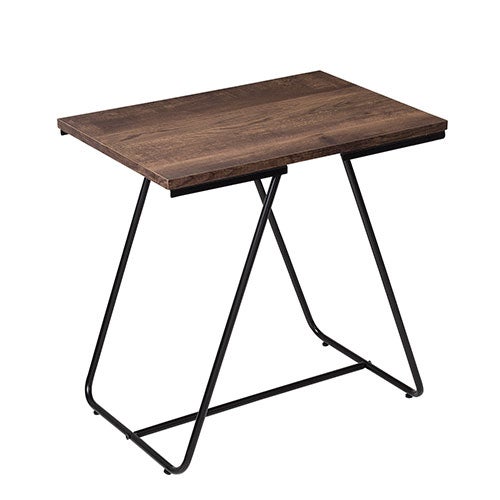 Square Side Table Black/Wood_0