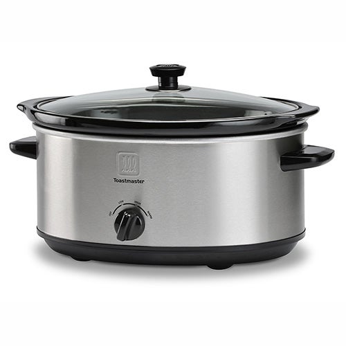 7 Qt Oval Stainless Steel Slow Cooker_0