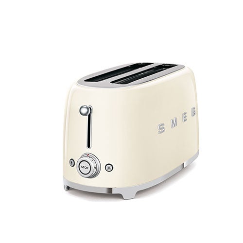 50's Retro Style 2 Slot 4 Slice Toaster, Cream_0