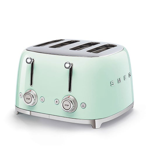 50s Retro-Style 4 Slice Slot Toaster Pastel Green_0