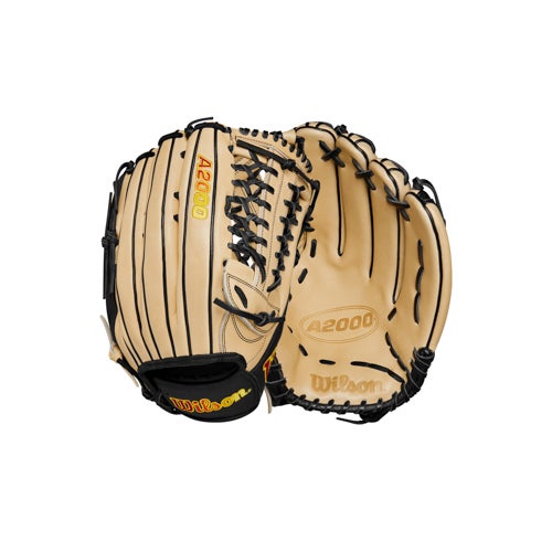 A2000 135 13.5" Slowpitch Softball Glove - Left Handed Thrower, Blonde/Black_0