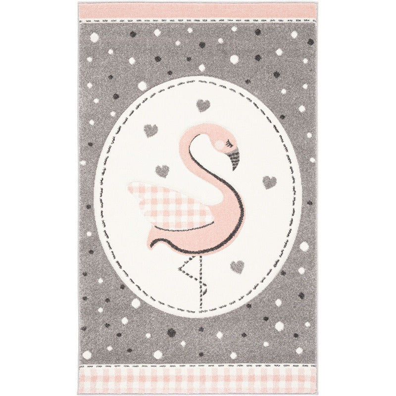 Carousel Flamingo Kids Area Rug_0