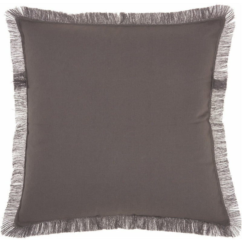 Mina Victory Fringed Solid Throw Pillow_0