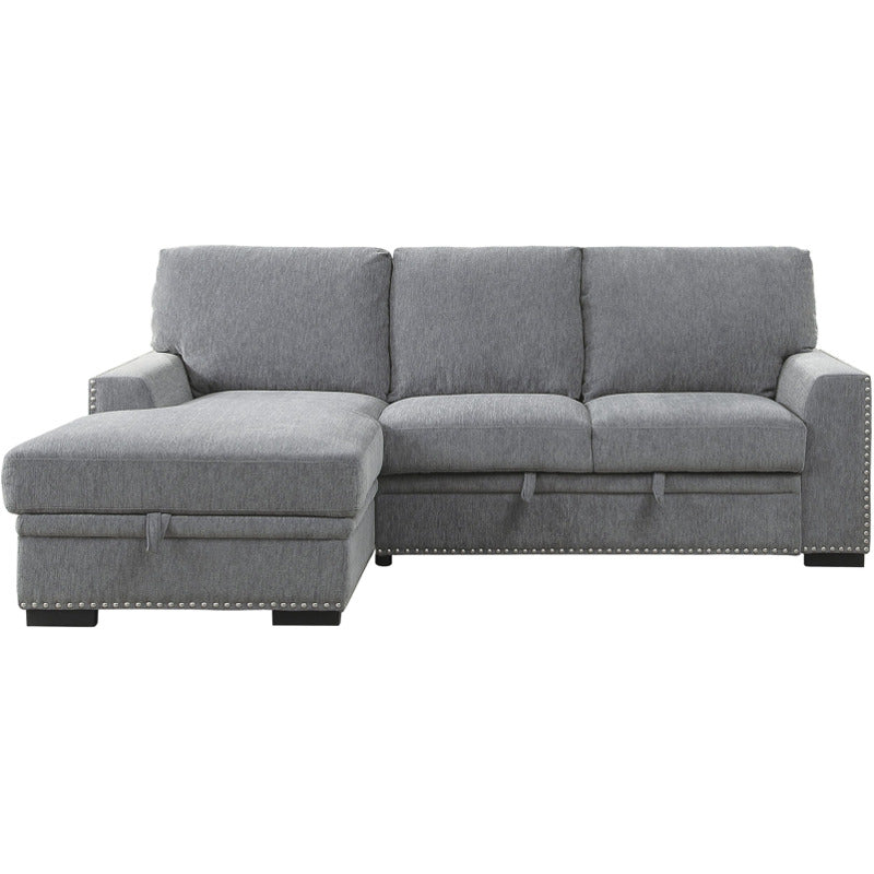 Adelia 2-pc Sectional w/Pull-Out Bed and Left Chaise w/ Hidden Storage_0