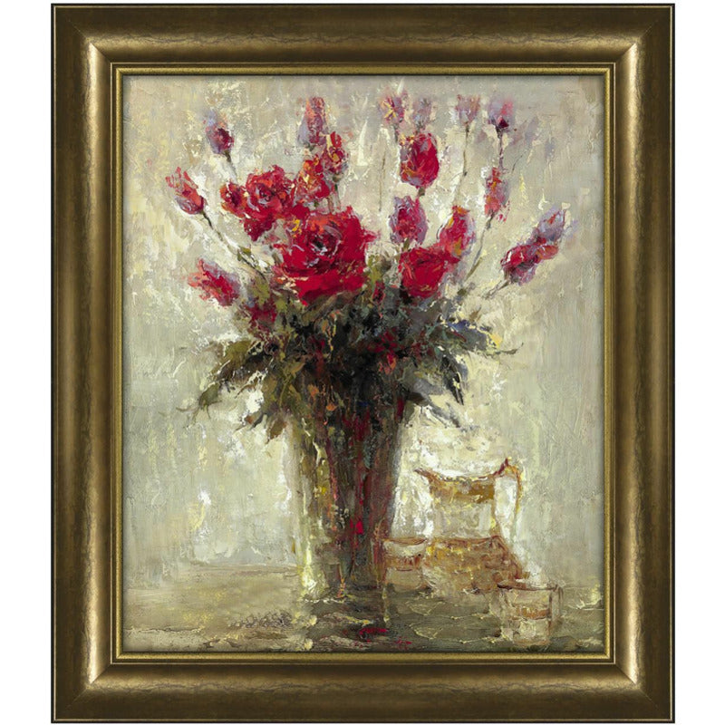 Vase With Milk Pitcher Framed Canvas Wall Art_0